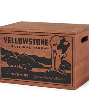 Better Wood Products Limited Edition Protect The Parks Series All Natural Fatwood Fire Starter Sticks, 13 Pound Wooden Crate, Yellowstone