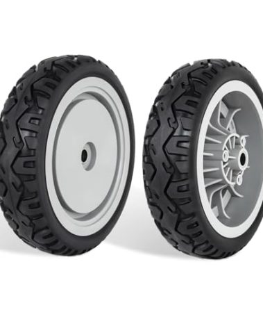 UPOW 107-3708 Front Wheel Compatible with Toro Super Recyclers, 8 inch Wheel for Toro 20053 20054 20055 20056 Lawn Mower, Replace 205-716, 2 Pack