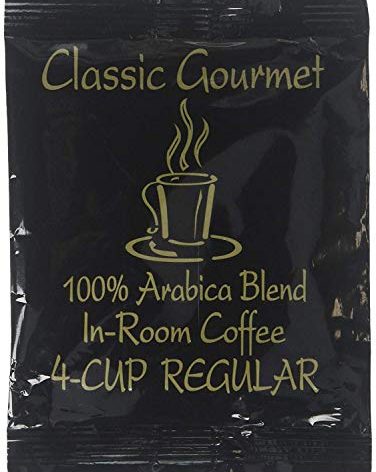 Classic Gourmet Regular 4 Cup Coffee Filterpack for Hotels and Motels- Case of 200