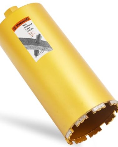 DaduoRi 6 1/4" Wet Core Drill Bit, 1-1/4"-7 Thread, High-Performance 6.25 Inch Diamond Core Bits for Concrete, 14" Drilling Depth for Reinforced Concrete, Masonry, Brick Block,Cement, Stucco(159mm)