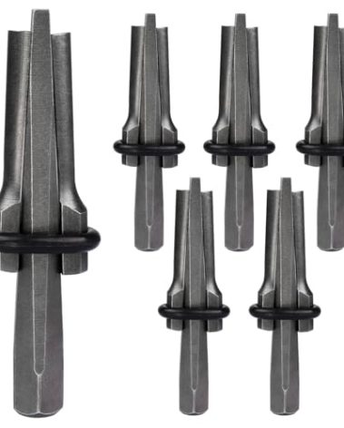 HKATOPS 6pcs 5/8 inch Rock Splitting Wedges,Stone Wedge and Feather Shims,Splitting Concrete Marble Granite Rock Stone Tools (16mm)