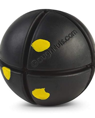 Goughnuts – Virtually Indestructible Ball - Guaranteed Dog Chew Toys for Aggressive Chewers Like Pit Bulls, German Shepherds, and Labs from 30-70 Pounds - Toughest and Durable Natural Rubber - Pro 50