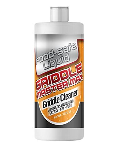 Giant Lion Griddle Master MAX - Powerful Food-Safe Noncaustic Grill and Griddle Cleaner - 32 Oz. Bottle (1 Count)