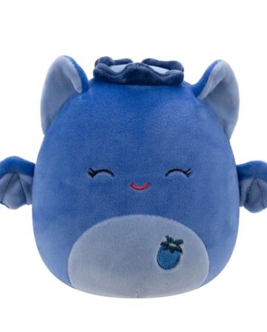 Squishmallows Original 5-Inch Bessie Blueberry Bat - Official Jazwares Plush