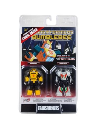 McFarlane Toys - Transformers Page Punchers 2pk Bumblebee and Wheeljack 3in Action Figures with 2 Comics