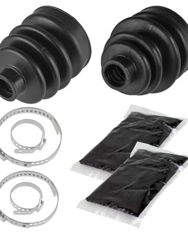 Caltric Front Axle Inner Outer Cv Boot Kit Compatible with Yamaha Big Bear 350 Yfm350Fw 4X4 1987-1997