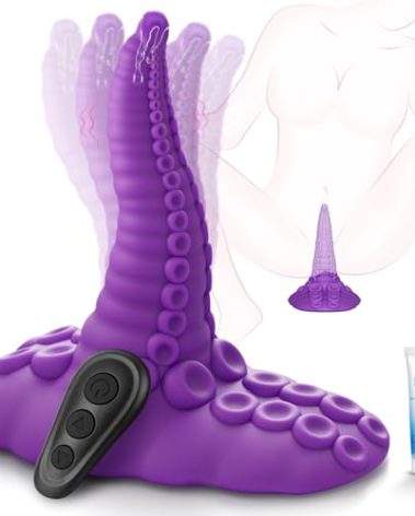 Sex Toys Riding Monster Dildos - Adult Toys Fantasy Tentacle Dildo Vibrator with 10 Modes for G Spot Vagina Anal Stimulation, Vibrating Suction Cup Vibrator Silicone Dragon Dildo, Adult Sex Toys Games