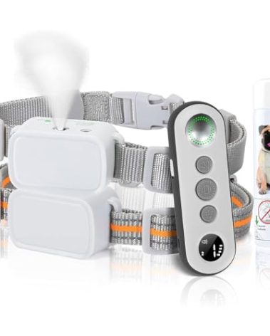 Citronella Dog Training Collar [2 Dog Collar with Remote] Spray Bark Collar Safer & Humane Spray Dog Collar for L/M/S Dogs Spray Dog Training Collar, Citronella Dog Bark Collar