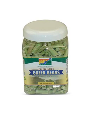 Mother Earth Products Freeze Dried Green Beans, quart Jar