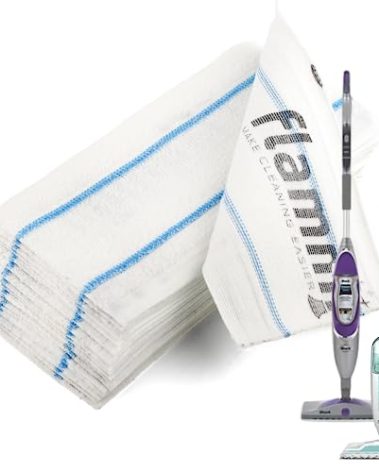 Flammi Semi-Disposable Microfiber Mop Pads Compatible with Shark S1000 S1000A S3250 S3251 S3101 SK410 SK435CO SK460 SK140 SK141, 30 Pack