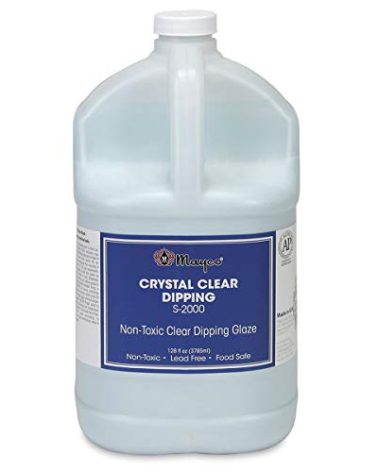Mayco Crystal Clear Dipping Glaze, Gallon