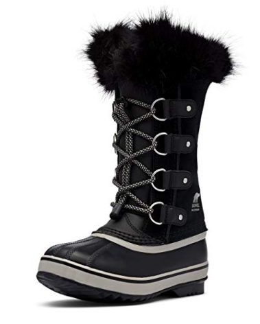 Sorel Girl's Waterproof Snow Boots, Black Dove Youth Collection 2023, 32 EU