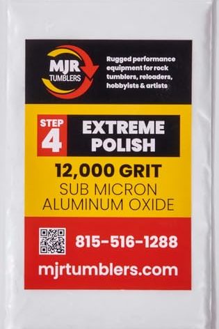 2 Pounds of MJR Tumblers Premium Quality Extreme Polish 12,000 Grit Sub Micron Aluminum Oxide Rock Polishing Powder. for Unparalleled Quality and Performance. A Disabled and Veteran Owned Company!