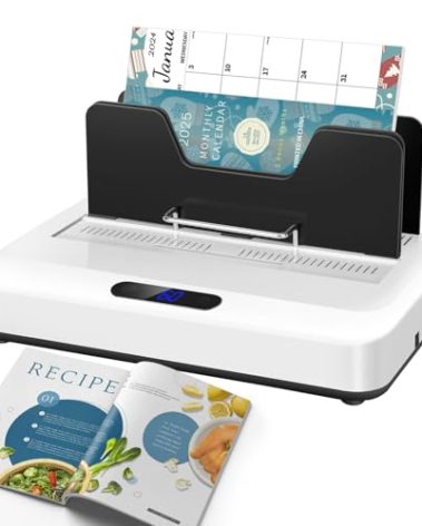 Thermal Binding Machine, 500 Sheets Capacity, No Preheat Time, Digital Touch Panel with Air Cooling, Electric Binder for A4/A5/Letter Size Business Documents, Office and Home Projects