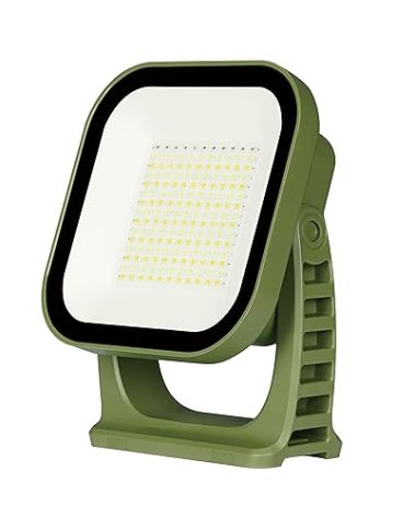 MOSLIGHTING Portable Work Light, 4000LM, IP65 Waterproof Magnetic Work Lights with Stand, 12000mAh PowerBank LED Rechargeable Lights, 1/4” Threaded Port Flood Light for Job Site, Car Repairing