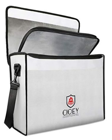 Fireproof Document Bag - Fireproof Box [Thermal Insulated] Fireproof Safety Boxes for Home Large Fireproof Bag Lockable Zipper Fireproof Safe Box Home Safes Fireproof Waterproof Fireproof Money Bag