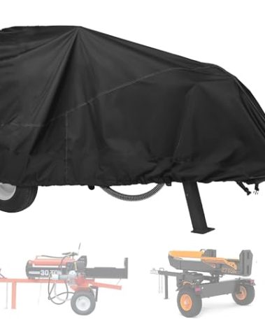 YHINGG Log Splitter Cover Waterproof Oxford Cloth 83" x 45" x 39" Suitable for 15-45 ton Gas or Electric Log Splitters Weather-Resistant Wood Splitter Cover