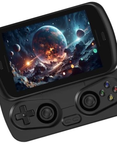 RG Slide Retro Handheld Game Console , 4.7-inch LTPS in-Cell Screen Capacitive Joystick Android 13 System Support AI Assistant 5G WiFi Bluetooth 5.0 NO Game Card(Black)