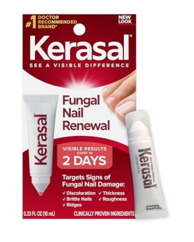 Kerasal Nail Fungus Extra Strength | Restorative Nail Repair for Damaged Nails, 0.33 fl oz (Packaging May Vary)