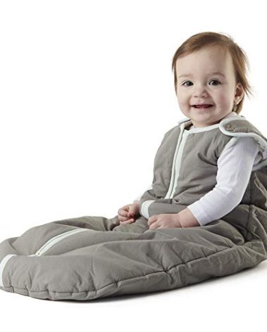 baby deedee Sleep Nest Warm Baby Sleeping Bag fits Newborns and Infants, Gray Lagoon, Medium (6-18 Month)