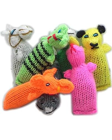 Barn Yarn Hand Knit Wool Cat Toy, Stuffed with Organic Catnip