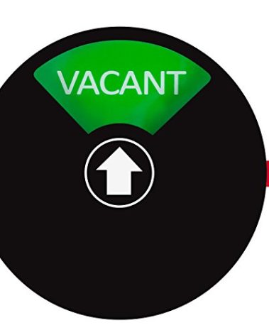 Kichwit Vacant Occupied Privacy Sign for Office Door or Home, Do Not Disturb Occupied Unoccupied Door Sign for Restroom, Office, Conference, 4 Inch, Black