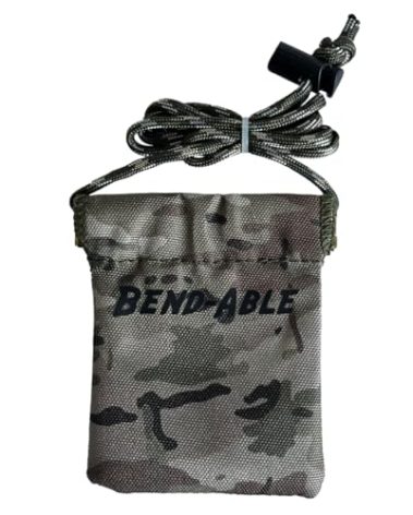 Bend-Able Reed Quiver Pouch – Holds 12+ Diaphragm Mouth Calls for Elk, Turkey & Coyote Hunting | Quick-Access Squeeze Design | Multicam Front | Breathable Mesh Back | Lanyard Included