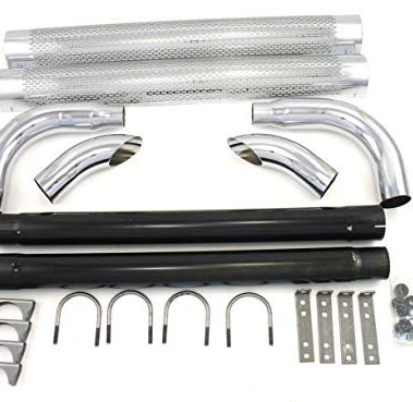 Patriot Exhaust H1050 50" Chrome Side Exhaust, Silver