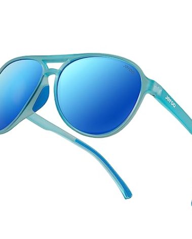 Jefoo Polarized Aviator Sunglasses for Women Men Retro Trendy Sports Sunglasses for Outdoor UV400 Protection