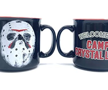 Silver Buffalo Friday The 13th Welcome to Camp Crystal Lake Ceramic Coffee Mug | Jason Voorhees Official Horror Movie Collectible
