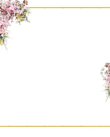 Wokceer Wedding Arch Backdrop Stand Square 8 x 8 FT Wedding Arches for Ceremony Metal Balloon Arch Frame for Wedding Birthday Party Garden Arbor Anniversary Event Decor