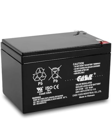 Casil 12V 10Ah SLA AGM Battery – Rechargeable Deep Cycle – F2 Terminals – Compatible with Long Way LW-6FM10, 12V 12Ah Battery Replacement