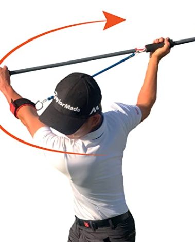 The Most Important Stretch in Golf - A Device, Golf Stretch, Golf Exercise, Golf Swing Train in One Motion. Perfect Practice Warm-Up. Shaft for Strength, Rhythm, Golf Stretching Device. Indoor/Outdoor