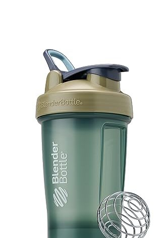 BlenderBottle Classic V2 Shaker Bottle Perfect for Protein Shakes and Pre Workout, 20oz, Full Color Tan