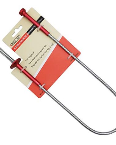 VASTOOLS Flexible Claw Pickup Tool with Magnet,28", 2-in-1 Magnetic Pickup Tool, 4-Finger Claw, Rustless Flexible and Stiff Shaft, User-friendly, Versatile