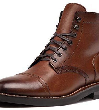 Men's Captain Lace-Up Boot, Brandy, 14