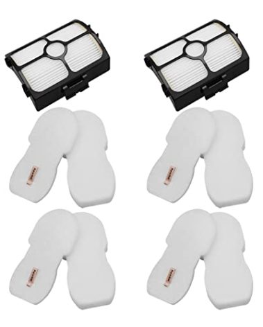 YUEFENG Replacement filter for Shark HZ3002 HZ3000 HZ4001AMZ HZ4002 Stratos Ultralight Corded Stick Vacuum, Replace part XFFKHZ3000 XHFHZ3000, 2+ 4 PACK foam filter and felt filter