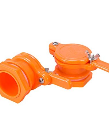BeeCastle 2PCS Honey Gate Valve for 5 Gallon Bucket, Durable Nylon Honey Gate for Extractor, Honey Extractor Tap -Honey Extraction Equipment (Yellow)