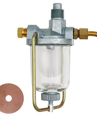 Fuel Sediment Bowl Assembly 370832R91 for Farmall H IH M cub International Tractor fuel sediment bowl Glass Gas Strainer for Super H HV MV W4 OS4 Massey Ferguson 300 340 350 400 460 560 650 706 756