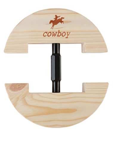 Cowboy Hat Stretcher,Large Size 7 1/2 to 10 5/8-Colourful Adjustable Buckle Heavy Duty(Large, Black)