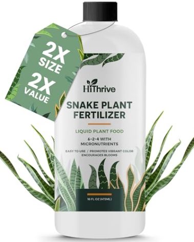 16oz Snake Plant Fertilizer for Snake Plant Live - Makes 96 Gallons of Fertilizer for Indoor Plants, Ideal for Healthy Growth, Strong Leaves, and Vibrant Color - Rich in Macro & Micronutrients