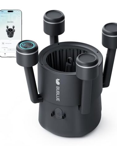 BUBLUE F10 Robotic Surface Skimmer, Pool Cleaner with Powerful Suction, Dual Motor, 5L Filter, Dual Cleaning Modes, Smart App Control, One-Tap Docking, LED, AI Navigation, for Pools up to 538 Sq.Ft.