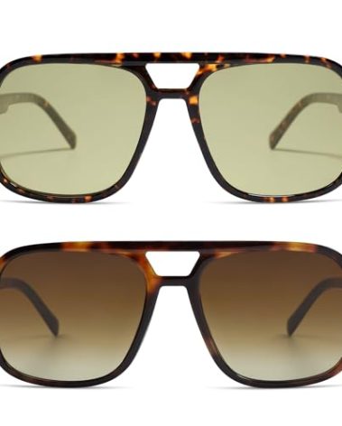 HERJOUR Retro Trendy Square Aviator Sunglasses Womens Mens 70s Classic Vintage Oversized Sun Glasses AR82173