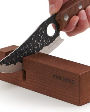 Matsato Knife Sharpener – Chef & Pocket Knife Sharpener, Knives Blade Sharpening, Kitchen Gift for Men & Women, Afilador de Cuchillos, 7.09" x 1.97"