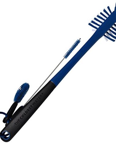 The Coldest Water Bottle Brush - Long Handle 3 in 1 Cleaning Kit for Stainless Steel Water Bottles, Lids, Straws. Tumblers, Coffee Mugs & Baby Bottles - Perfect Cleaner for Narrow Neck Bottles