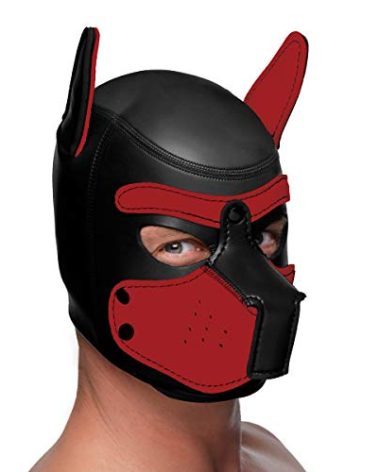 Master Series Spike Neoprene Puppy Hood - Red