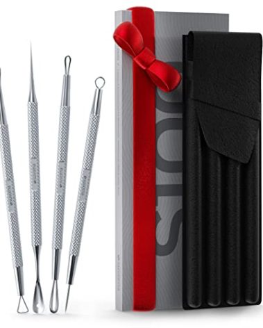 Suvorna Pimple Popper Tool Kit | Milia Remover | Lancets for Facial Extraction | White head Extractor Tool for Face | Comedone Extractor | Blackhead Remover tool | Acne Needle Tool & Cyst Removal Tool