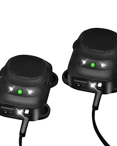 Loraffe Under Hood Rodent Repellent for Car Engines, 12V 24V Ultrasonic Mouse Deterrent with LED Strobe Lights – Mice and Rat Repeller for Truck, RV, Vehicle Engine Protection, Pack of 2