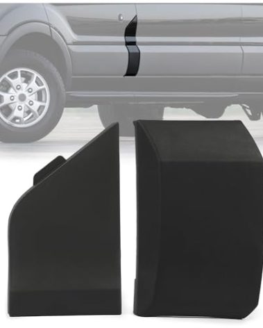 HECASA Fuel Filler Door Gas Cap Hatch Cover & Moulding Trim Compatible with 2015-2023 Ford Transit Replacement for CK4Z-61405A26-B BK3Z6129077AC Fuel Tank Filler Cap Kit