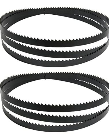 FOXBC 72 Inch x 1/2 Inch x 6 TPI Bandsaw Blades Wood Cutting for Wen 3962, Delta 28-140 10-inch bandsaw- 2 Pack
